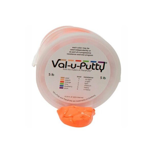 Fabrication Enterprises Val-u-Putty Exercise Putty, Orange, Soft, 5 Pound 749753 - main